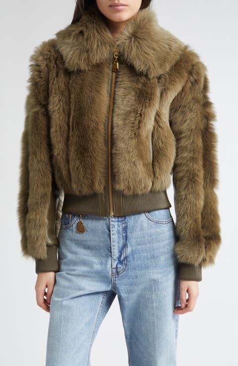 Hypnotic Genuine Shearling Bomber Jacket