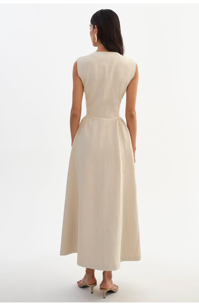 LAMARQUE Tamika | Linen Twill Dress, Alternate, color, Natural
