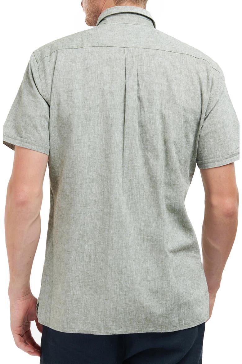 Nelson Linen & Cotton Button-Up Shirt, Alternate, color, BLEACHED OLIVE