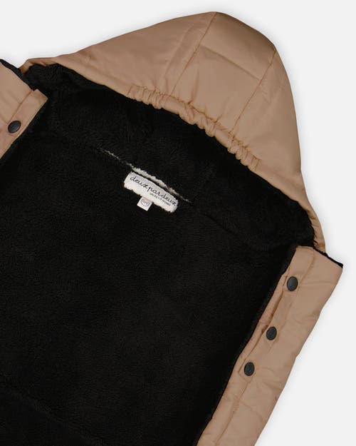 Deux Par Deux Gender Inclusive 3-in-1 Multifunction Cover For Car Seat, Stroller, And Carrier In Brown