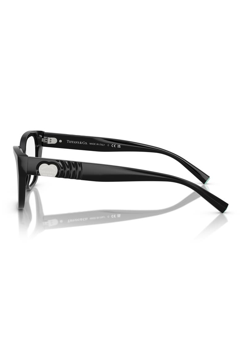 54mm Cat Eye Optical Glasses, Alternate, color, BLACK