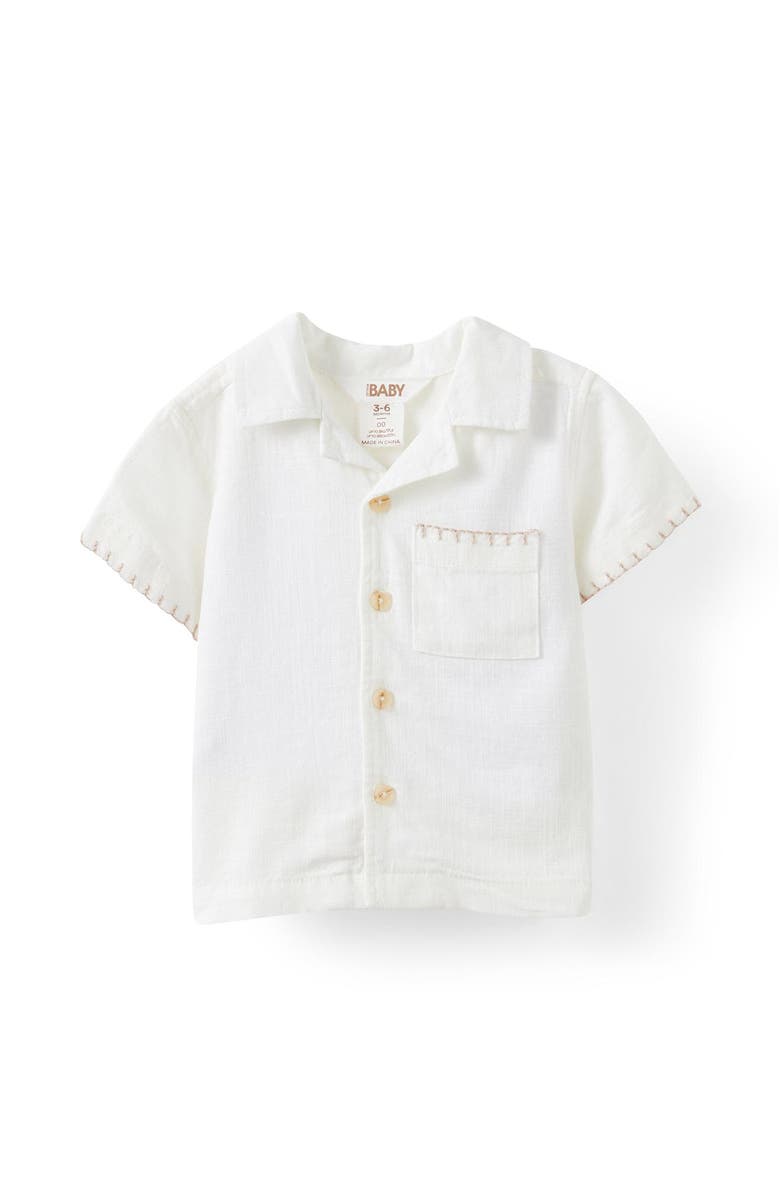 Cotton On Kids Leo Cuban Relaxed Shirt, Main, color, 