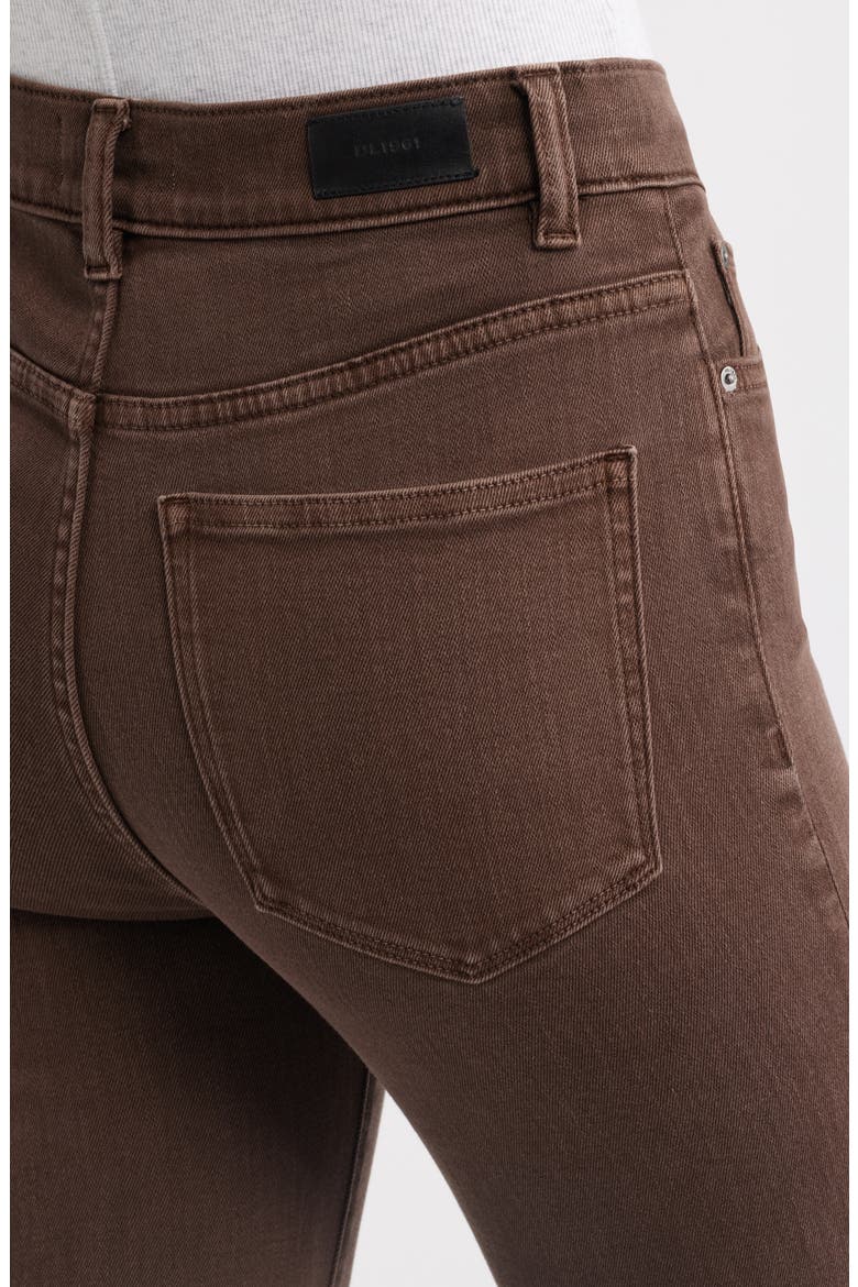 Halle High Waist Straight Leg Jeans, Alternate, color, BROWNSTONE