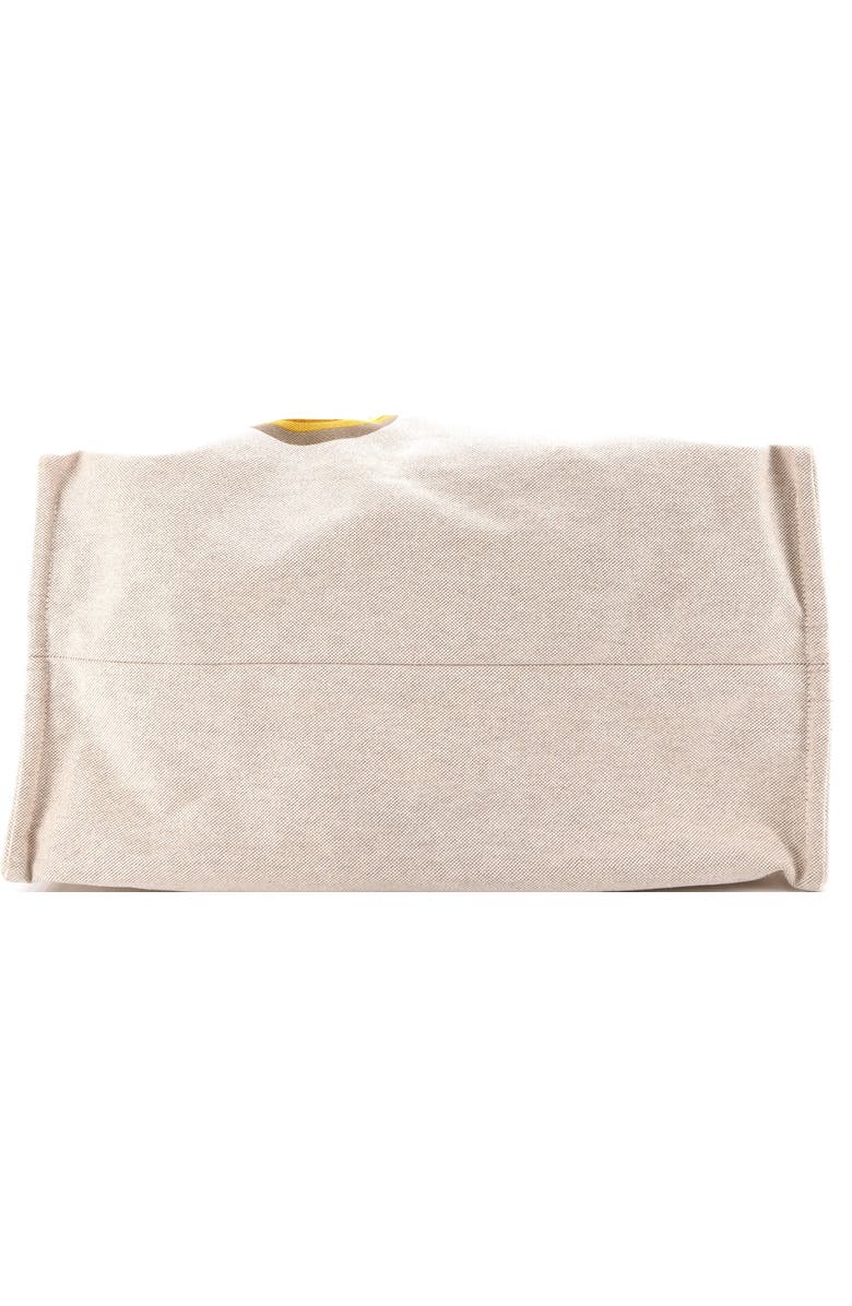 Pre-Owned Hermes La Plage Beach Tote Bag Printed Canvas, Alternate, color, Blue