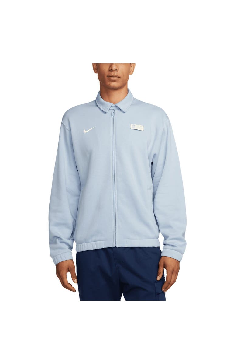 Nike Men's Nike Light Blue USMNT Club Fleece Harrington Full-Zip Jacket, Main, color, Light Blue