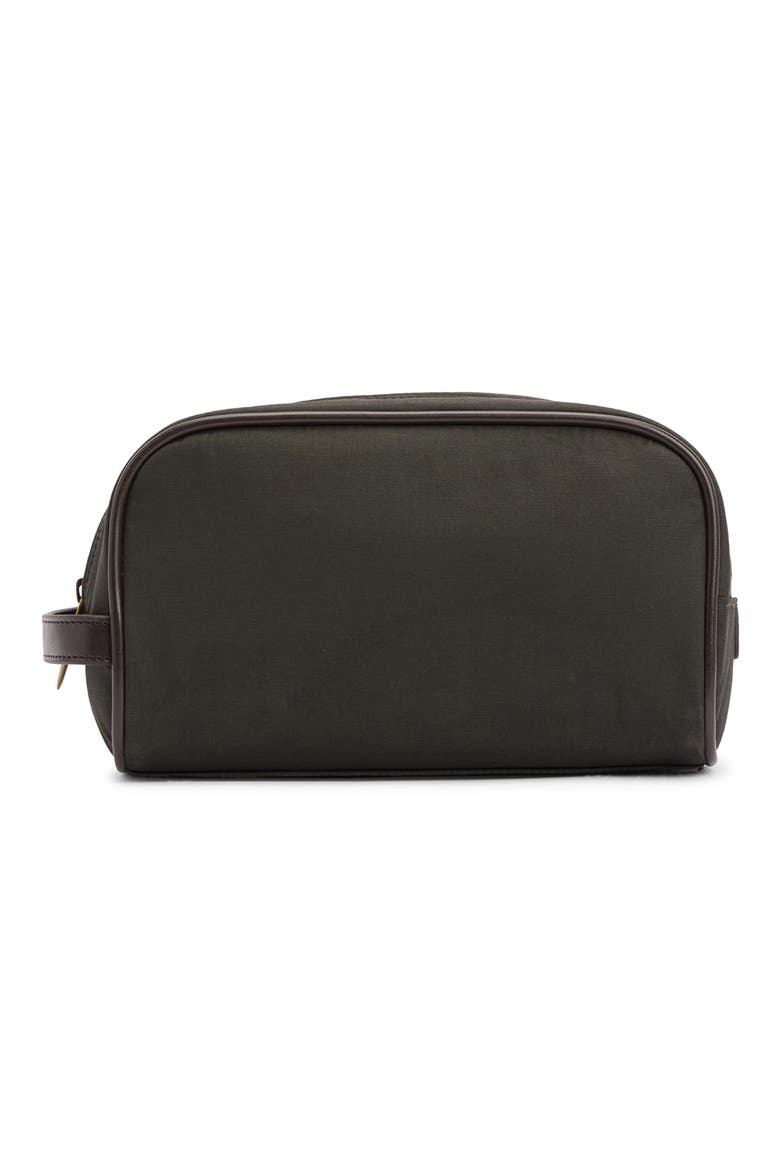 Waxed Cotton Wash Bag, Alternate, color, OLIVE/BEACON