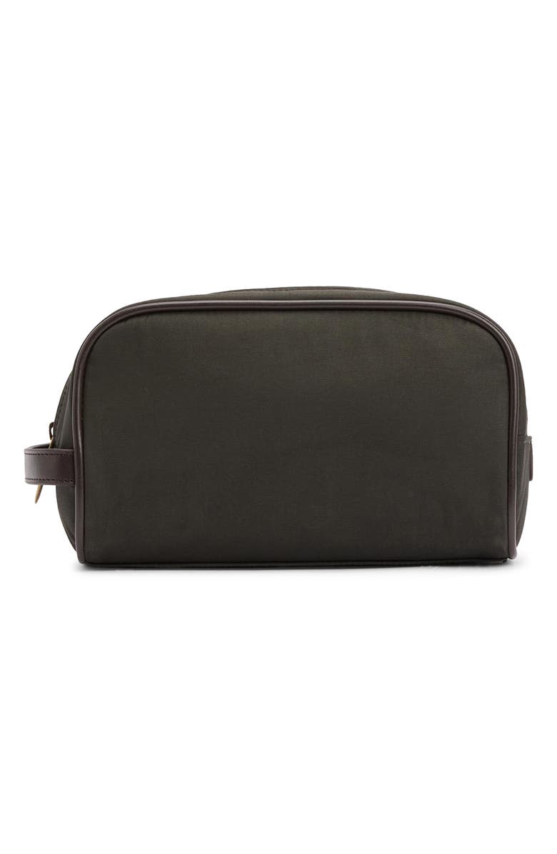 Barbour Waxed Cotton Wash Bag, Alternate, color, 