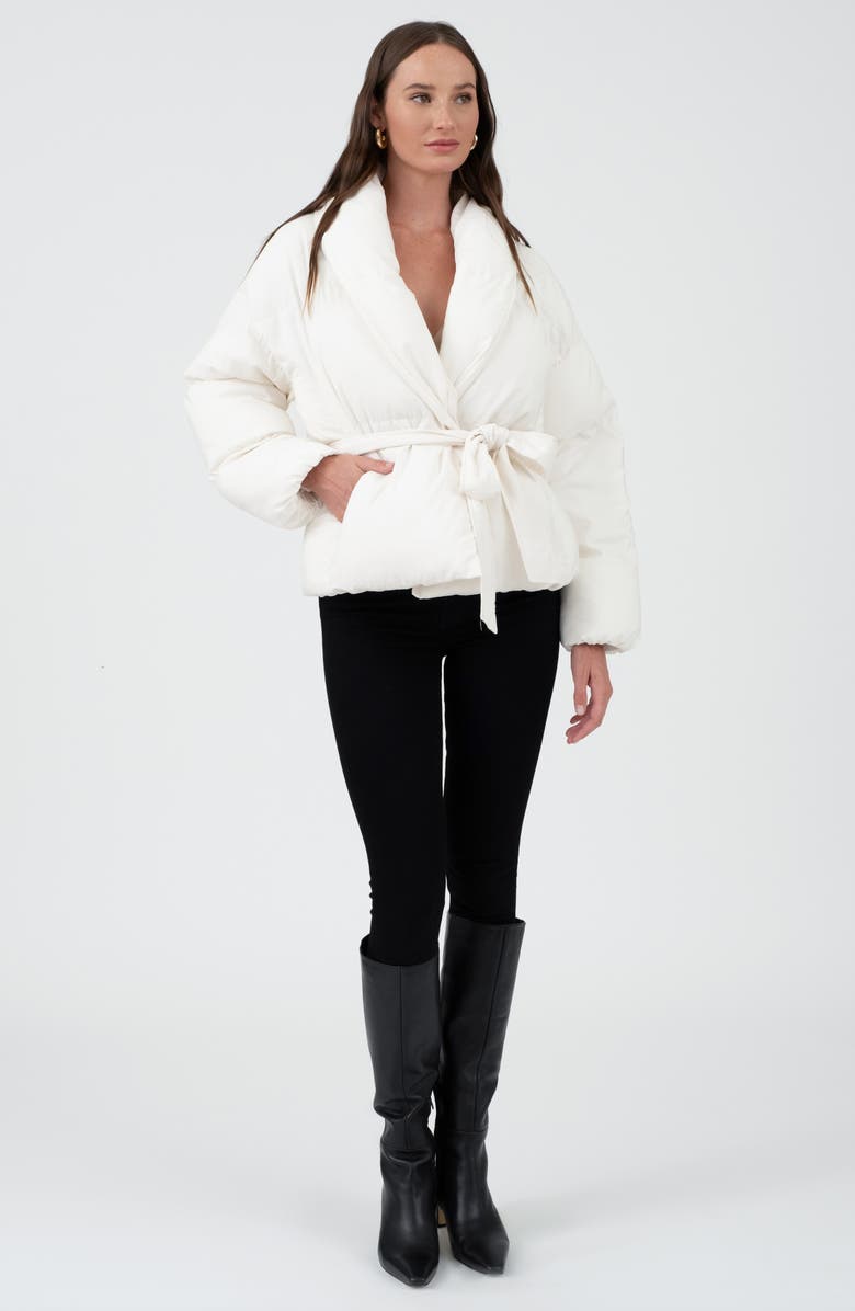 Blu Pepper Puffer Jacket, Alternate, color, Cream