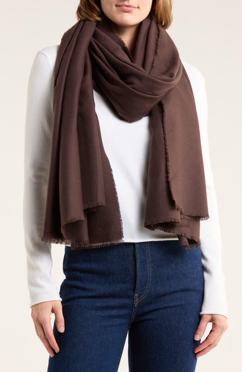 NATASHA Tasha Oversize Scarf, Main, color, Mocha Mousse