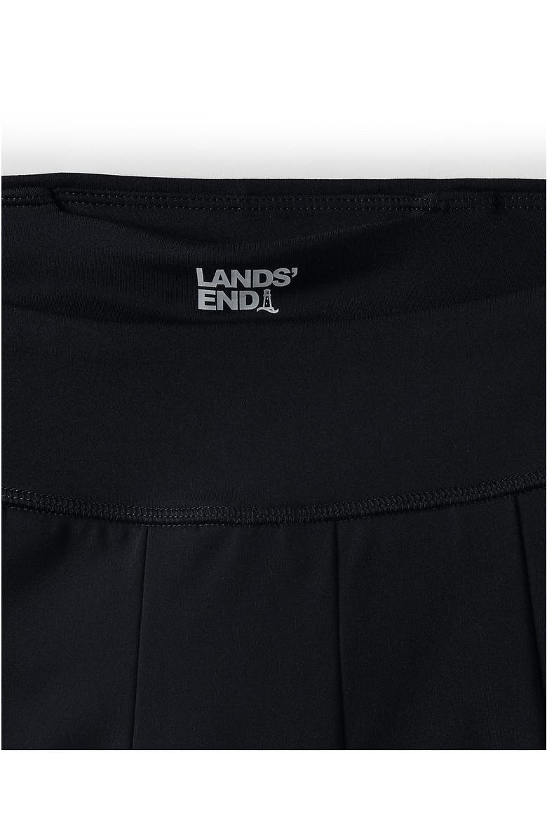 Lands' End Active High Impact High Rise Pleated Skort, Alternate, color, Black