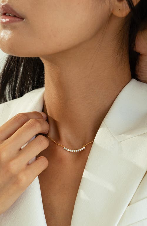 Bearfruit Jewelry Sterling Silver 18k Gold Plated Josephinetennis Necklace In Gold