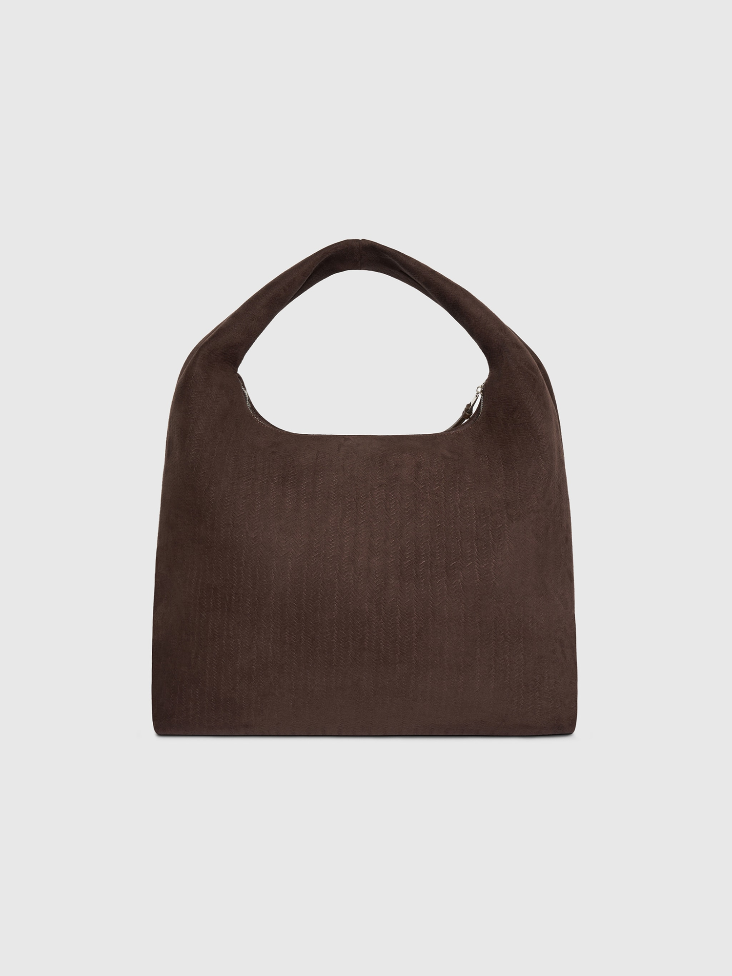 Manière De Voir Aubin Braided Suede Hobo Bag, Alternate, color, Brown