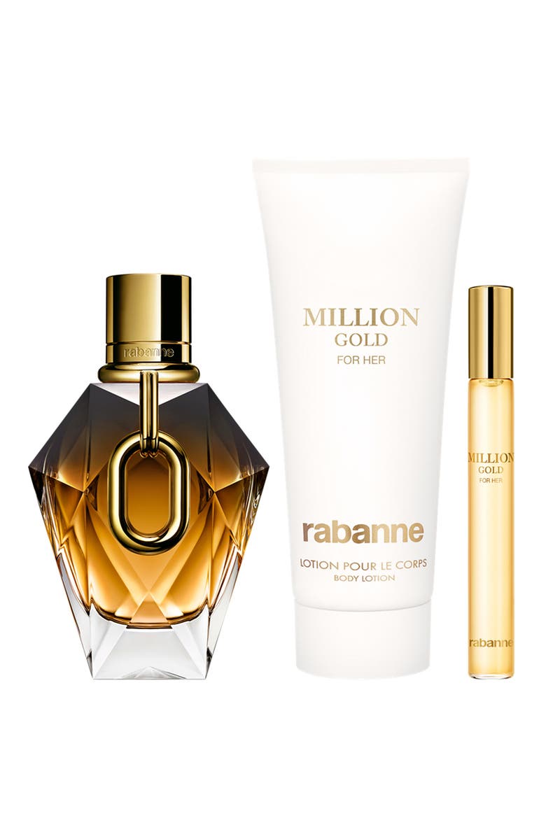 Rabanne Million Gold For Her Parfum Gift Set $222 Value, Alternate, color, 