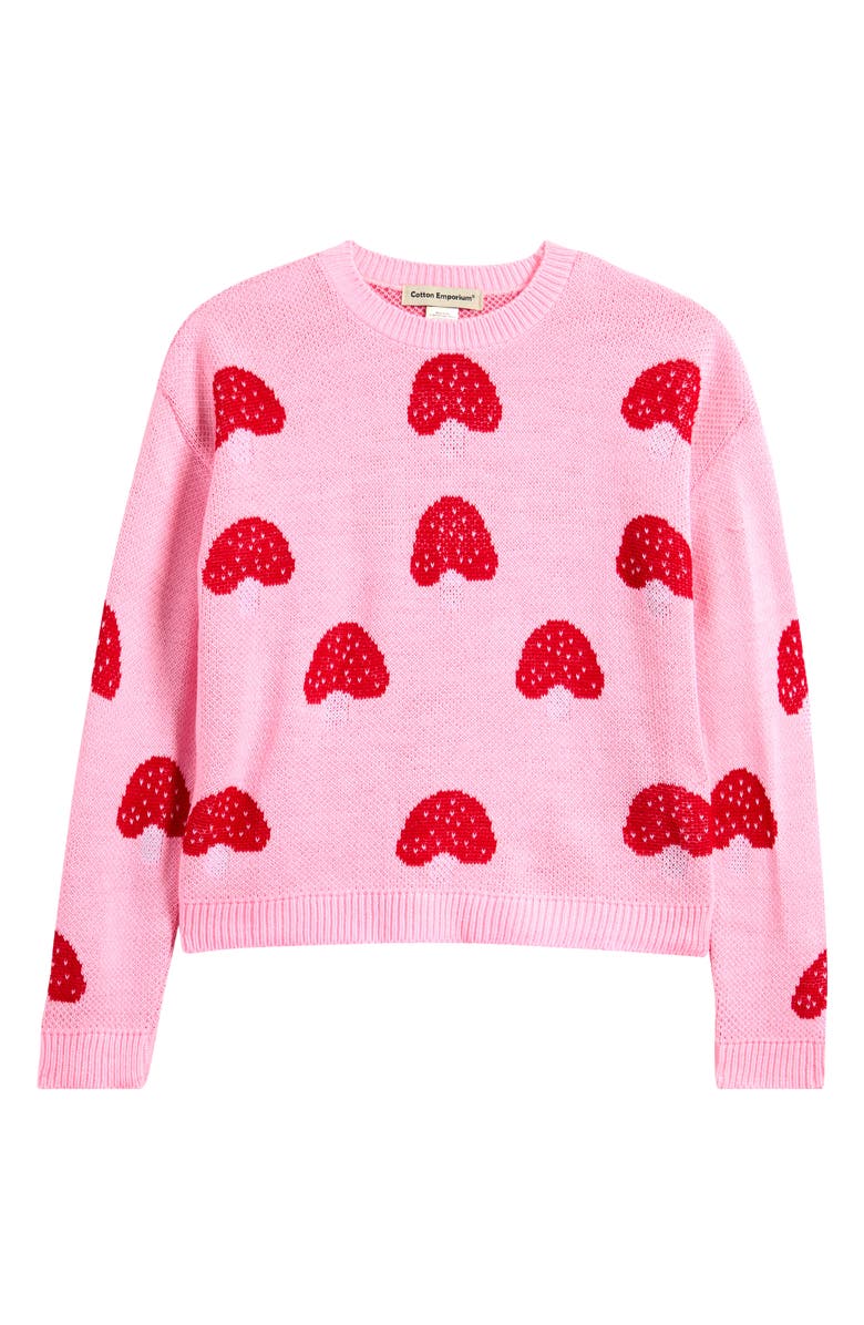 Cotton Emporium Kids' Mushroom Sweater, Main, color,
