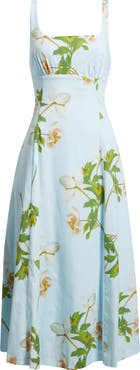 Julia Jordan Floral Square Neck Cotton Dress