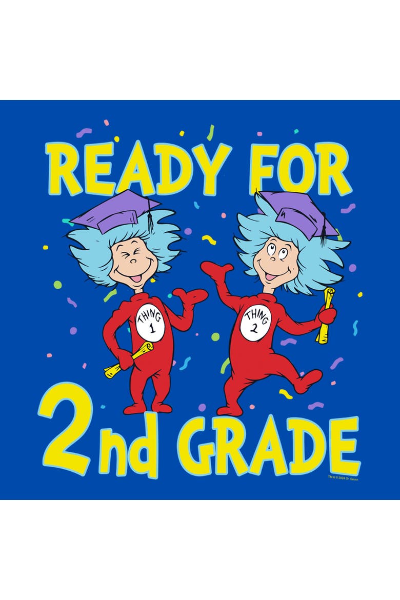 Boys Dr. Seuss Ready For Second Grade T Shirt, Alternate, color, Royal Blue