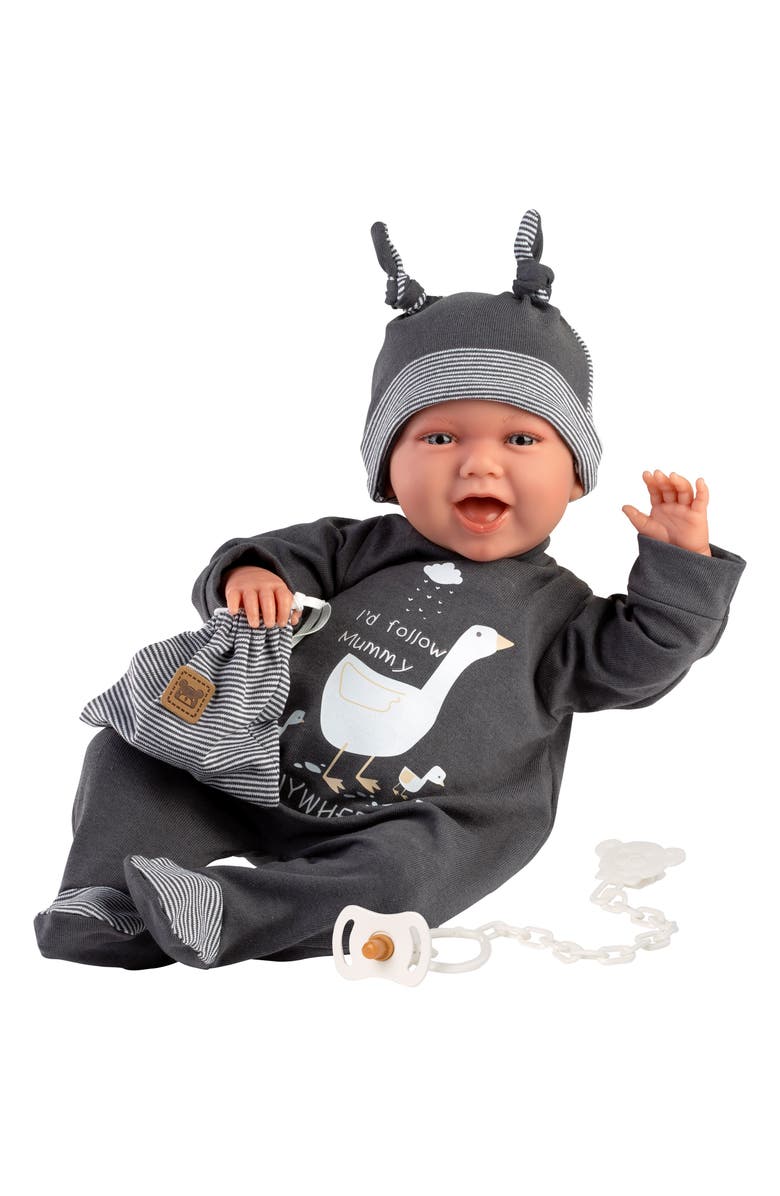 Llorens Luis 16.5-Inch Laughing Articulated Baby Doll, Alternate, color, Multi