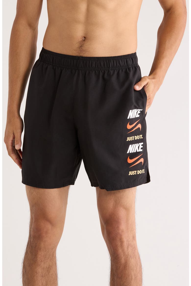 7-Inch Volley Swim Trunks, Main, color, BLACK