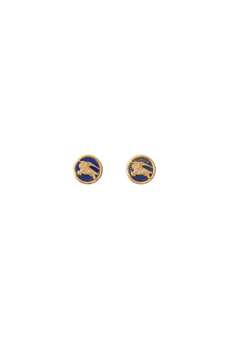 Knight Coin Earrings, Main, color, Gold/blue