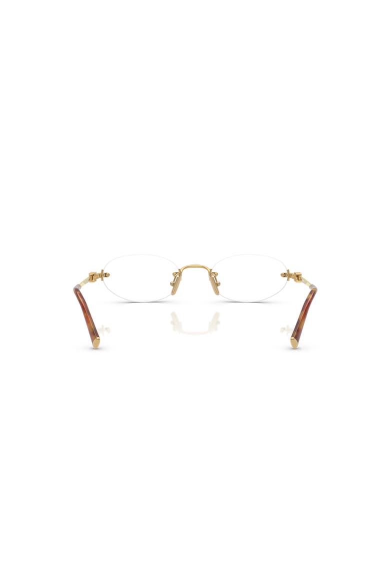 53mm Oval optical glasses, Alternate, color, Gold