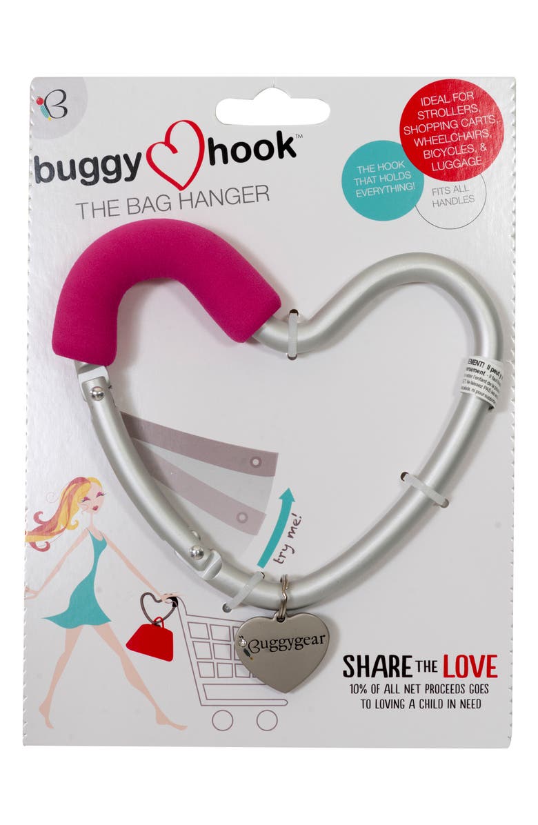 Nikiani Buggygear 'Buggy Heart Hook' Stroller Bag Hanger, Main, color, 