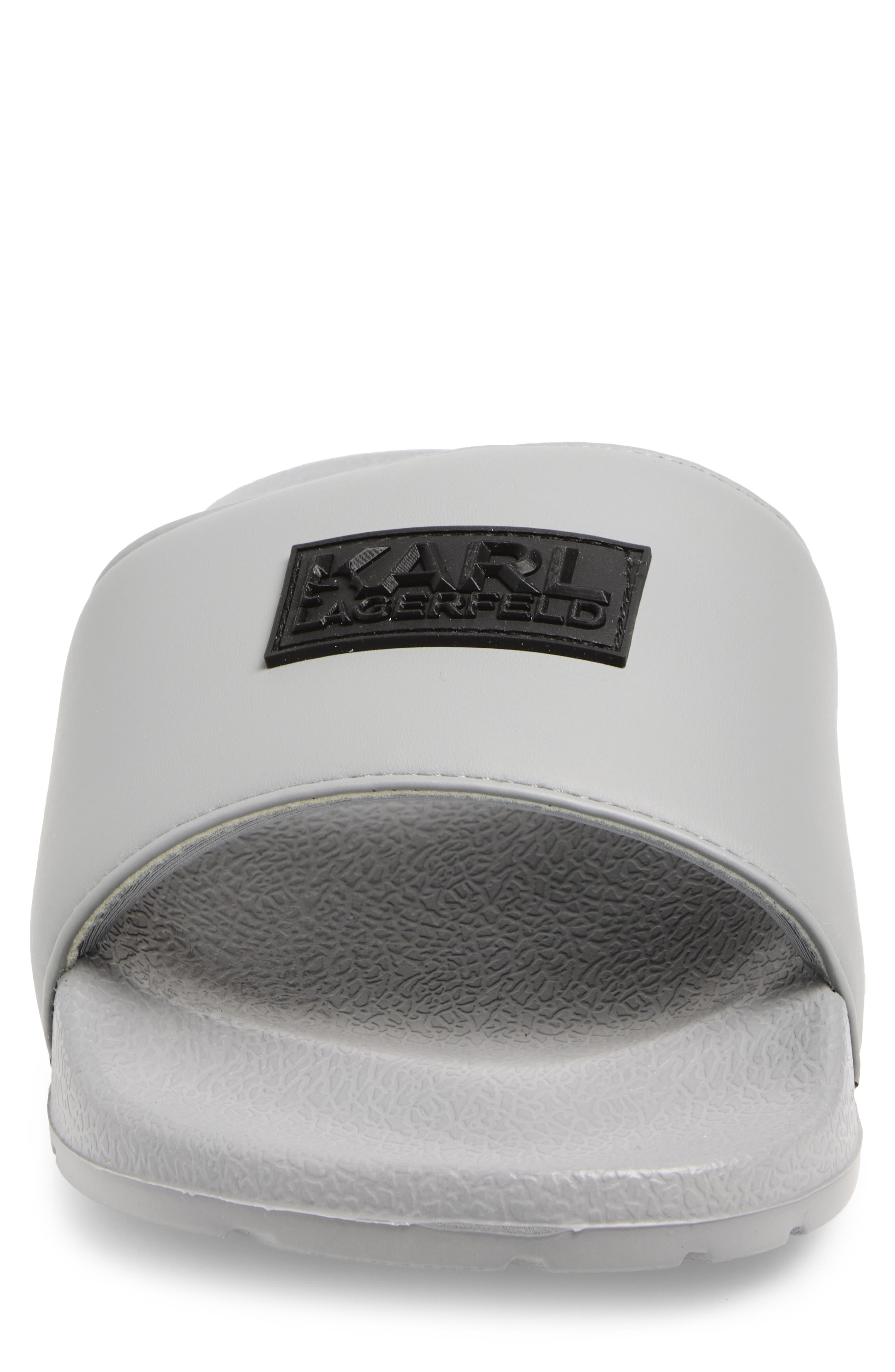 KARL LAGERFELD PARIS Paladin-Banded Recovery Slide, Alternate, color, Light Grey
