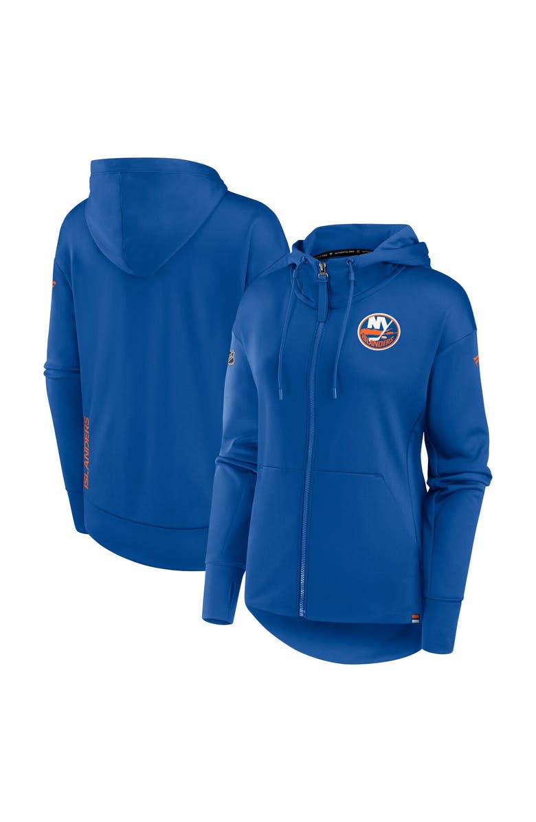 FANATICS Women's Fanatics Branded Royal New York Islanders Authentic Pro Scuba Full-Zip Hoodie, Main, color, Royal