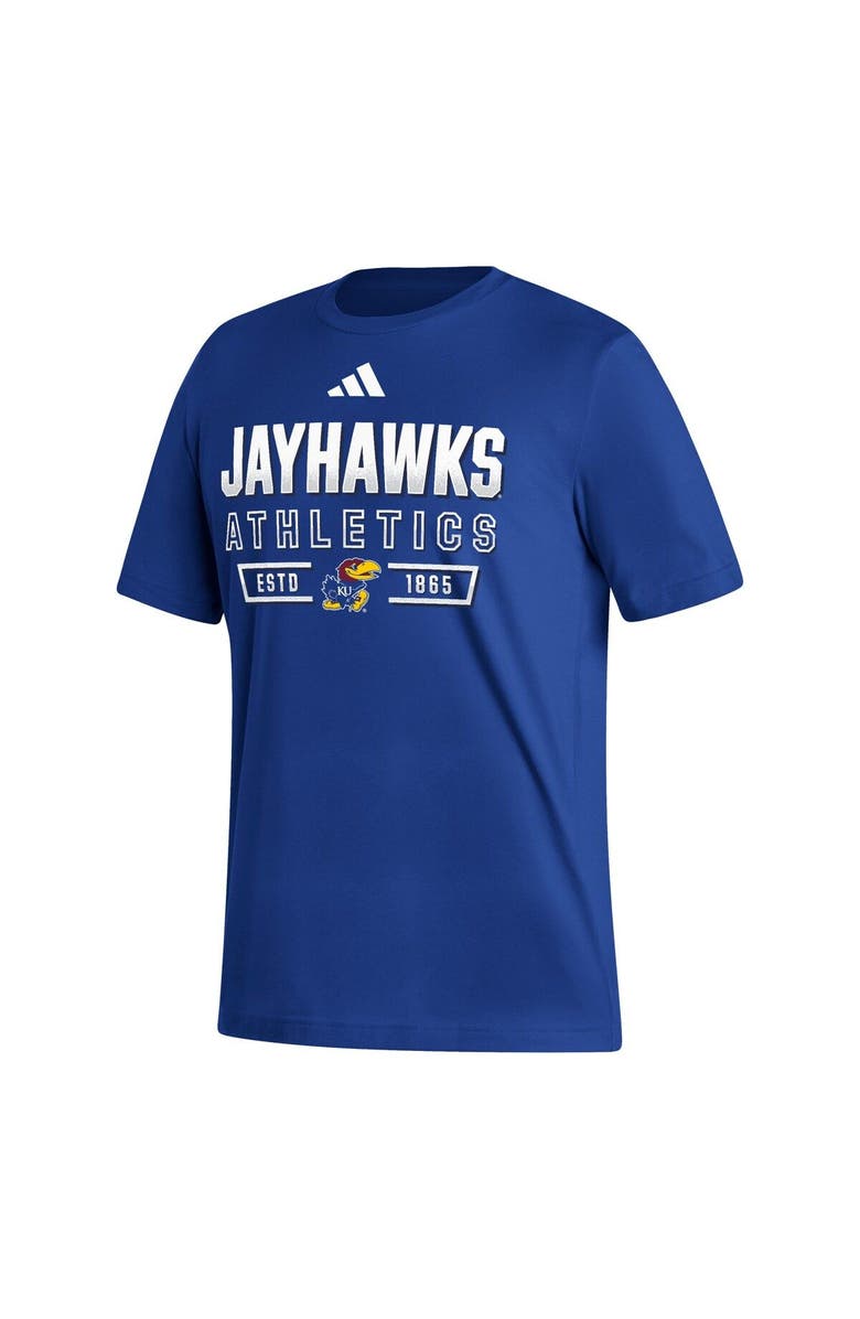 adidas Men's adidas  Royal Kansas Jayhawks Head of Class Fresh T-Shirt, Alternate, color, Royal