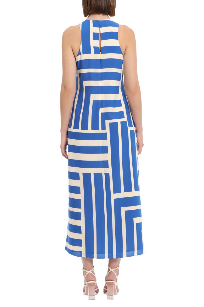 Stripe Maxi Dress, Alternate, color, CREAM/ ROYAL BLUE