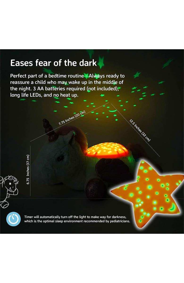 Cloud B Twilight Buddies - Calming Plush Toy & Nightlight Star Projector, Alternate, color, Unicorn