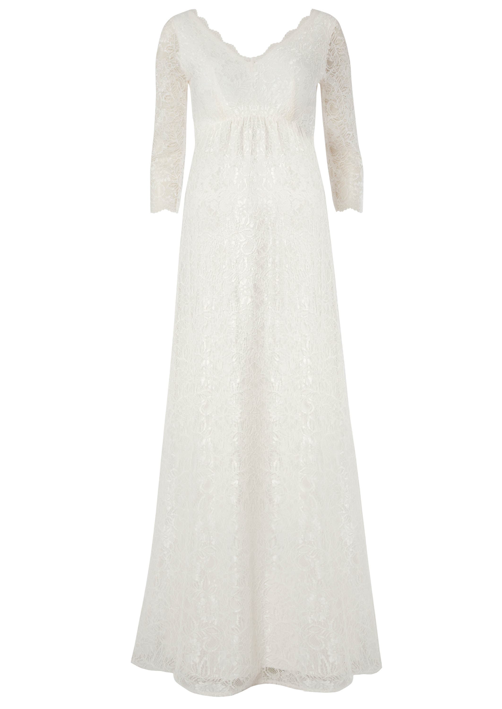 Lace Maternity Wedding Gown - image 2