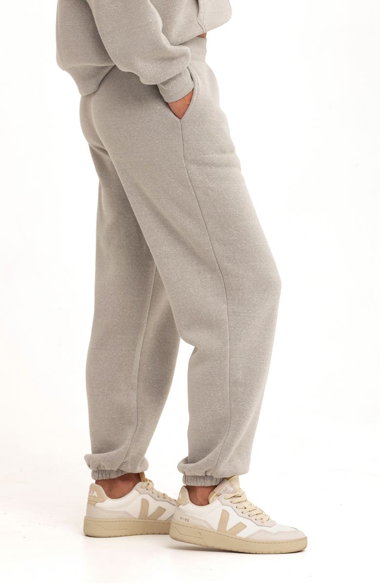 Threads 4 Thought Jayla Fleece Sweatpants, Alternate, color, Light Heather Grey