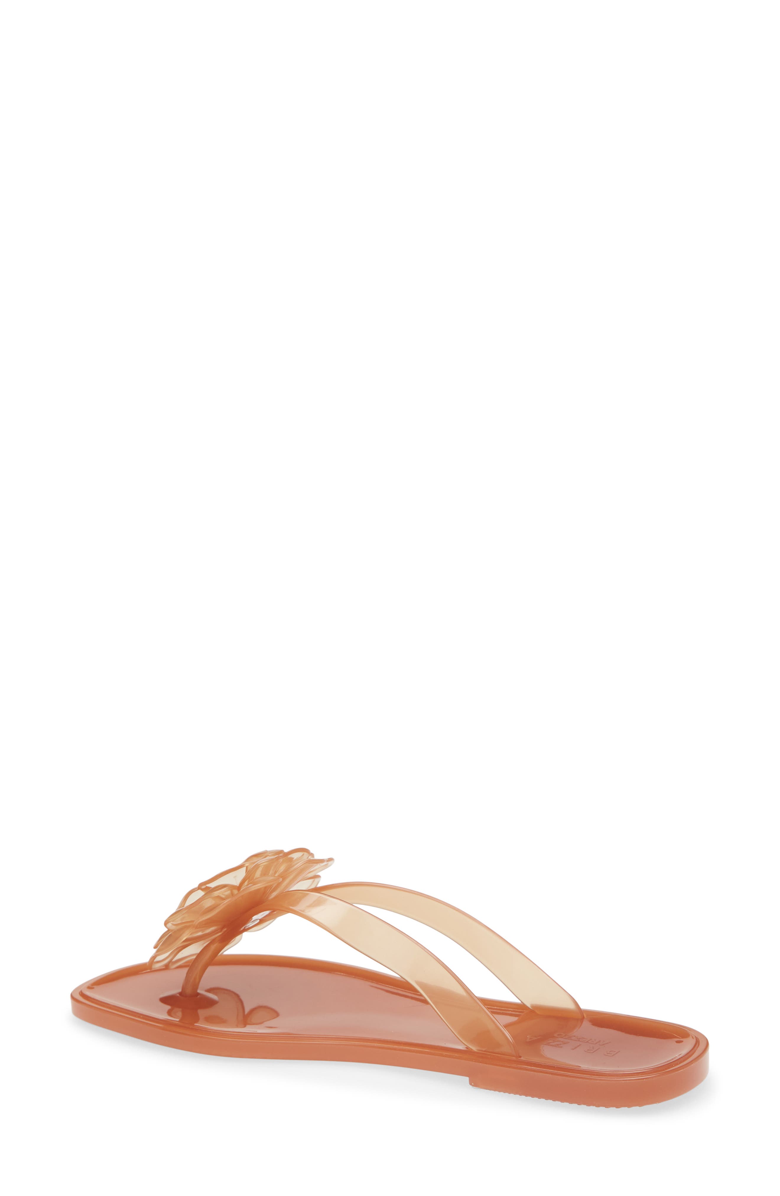 BRIZZA Jelly Flower Flip Flop, Alternate, color, Brown