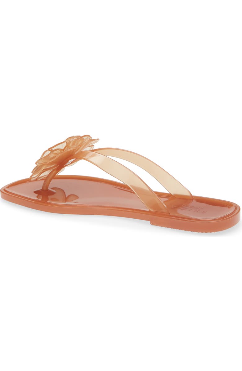 BRIZZA Jelly Flower Flip Flop, Alternate, color, Brown