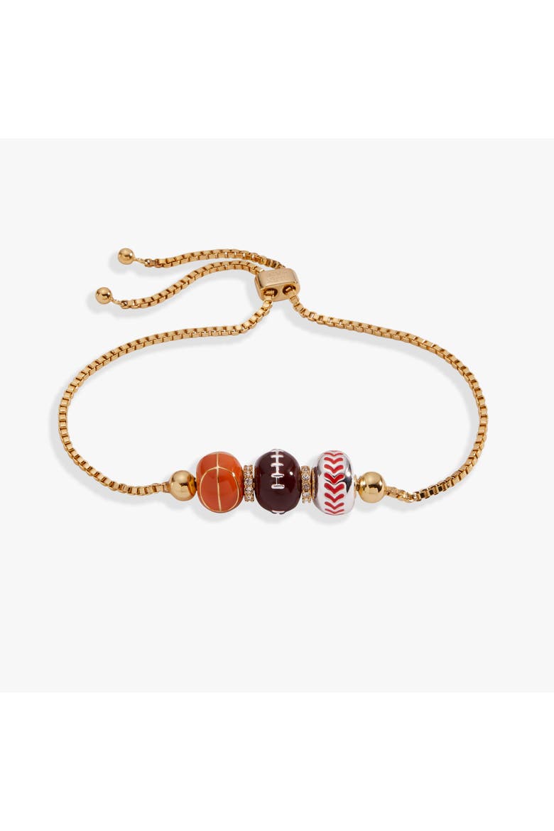 Game On Spinner Bolo Bracelet, Main, color, Gold