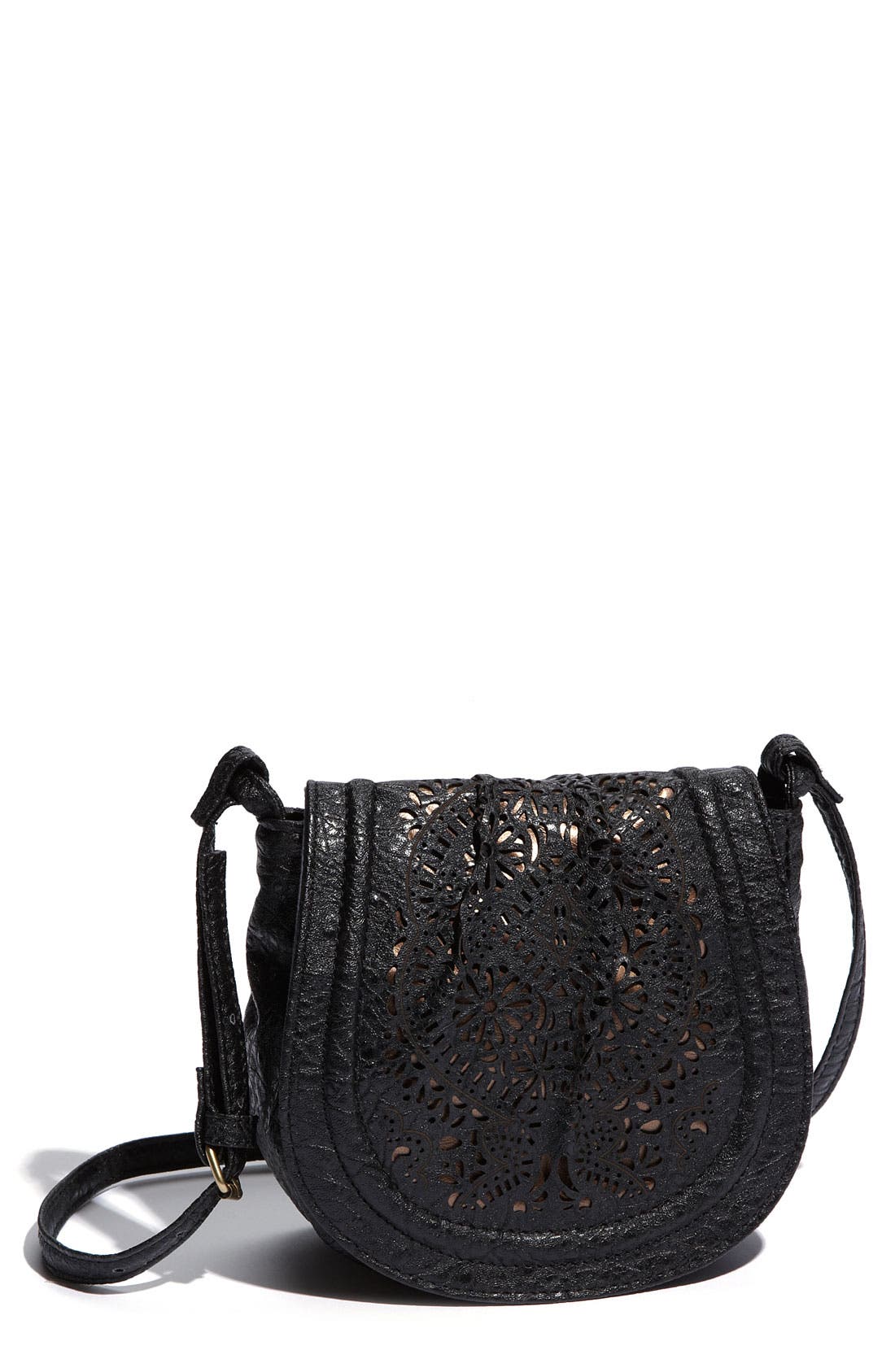 'Ella' Crossbody Bag, Main, color, BLACK