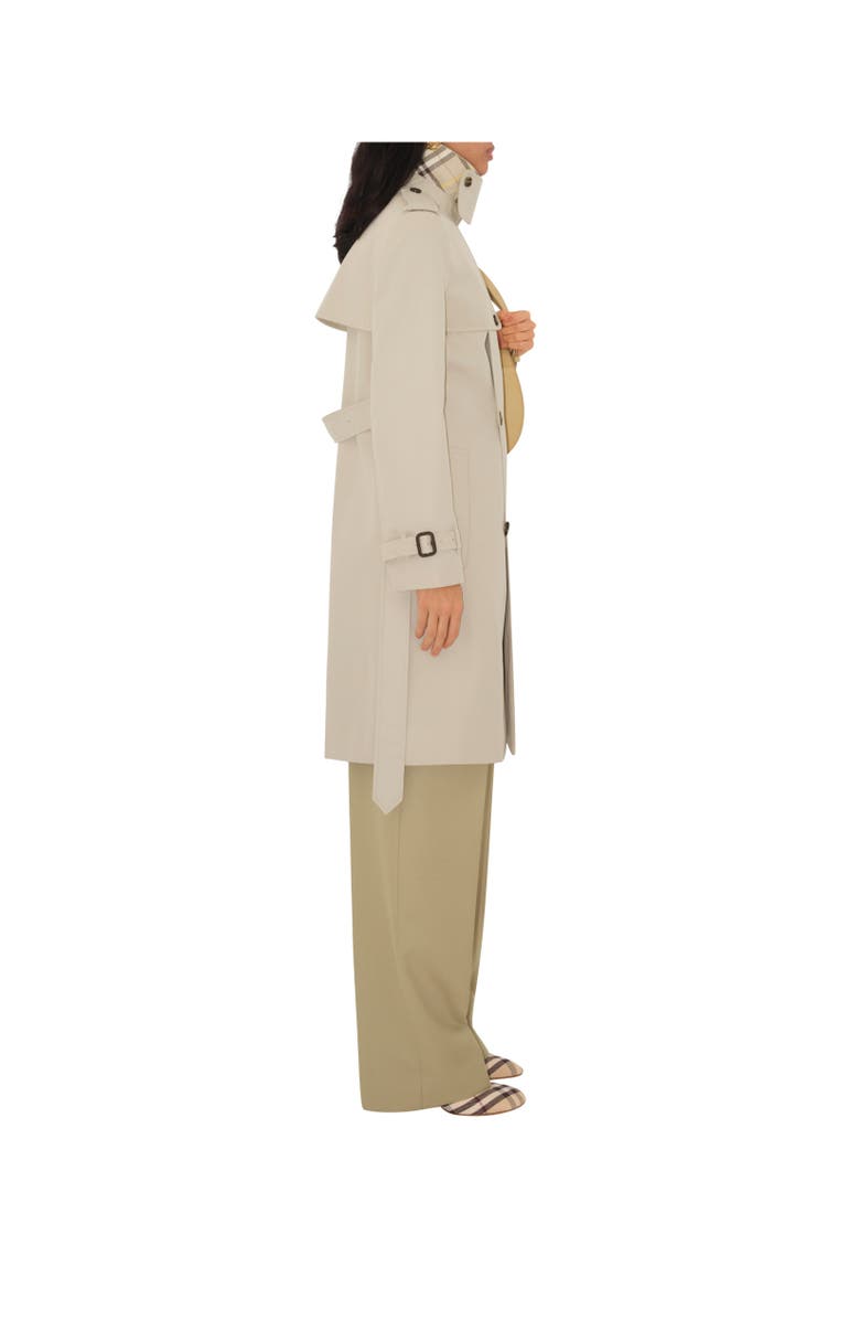 Burberry Mid-length Cotton Blend Trench Coat, Alternate, color, 