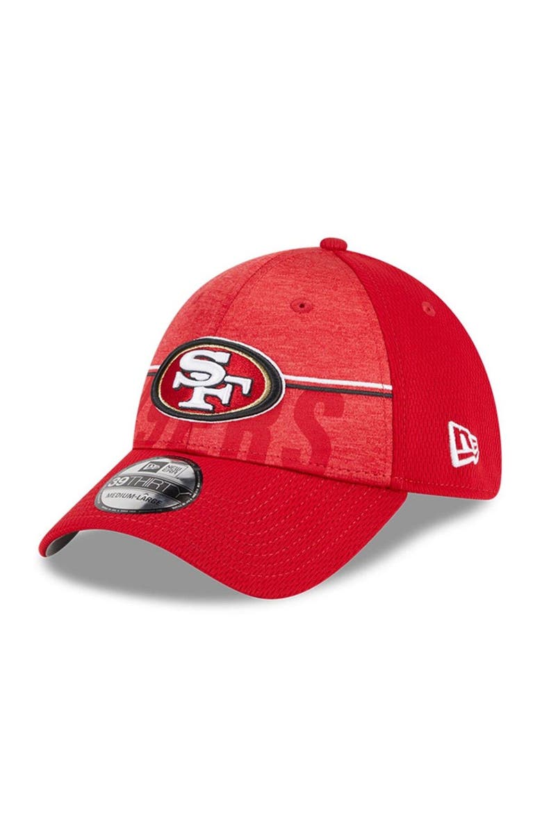 New Era Men's New Era Scarlet San Francisco 49ers 2023 NFL Training Camp 39THIRTY Flex Fit Hat, Main, color, 