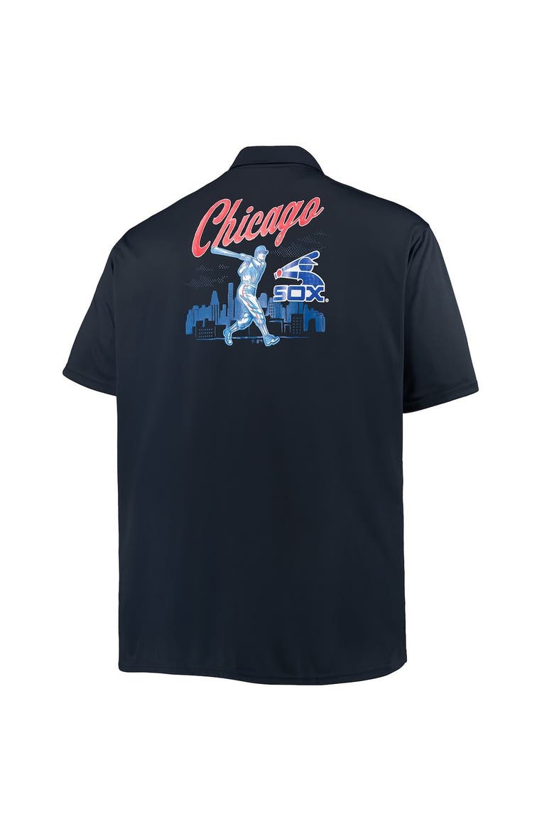 Men's Navy Chicago White Sox Big & Tall Button-Up Shirt, Alternate, color, Navy