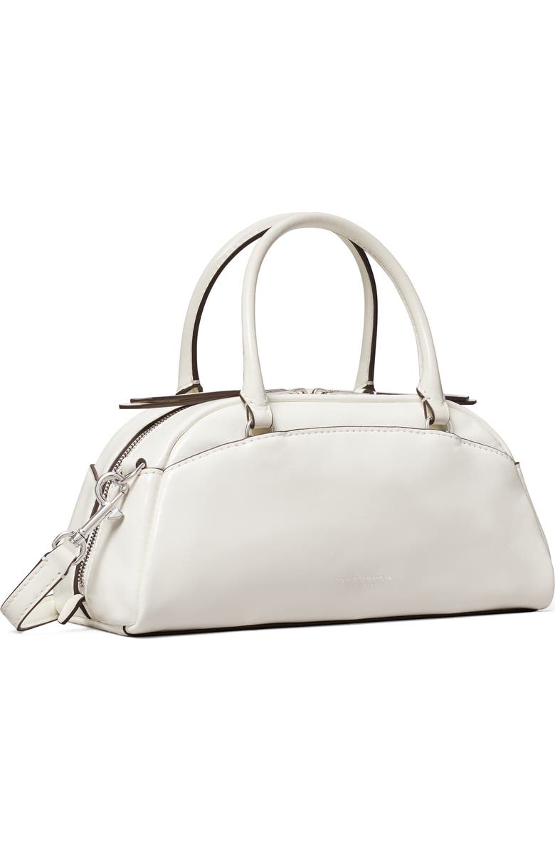 Tory Burch Small Bowler Top Handle Bag, Alternate, color, Bianco