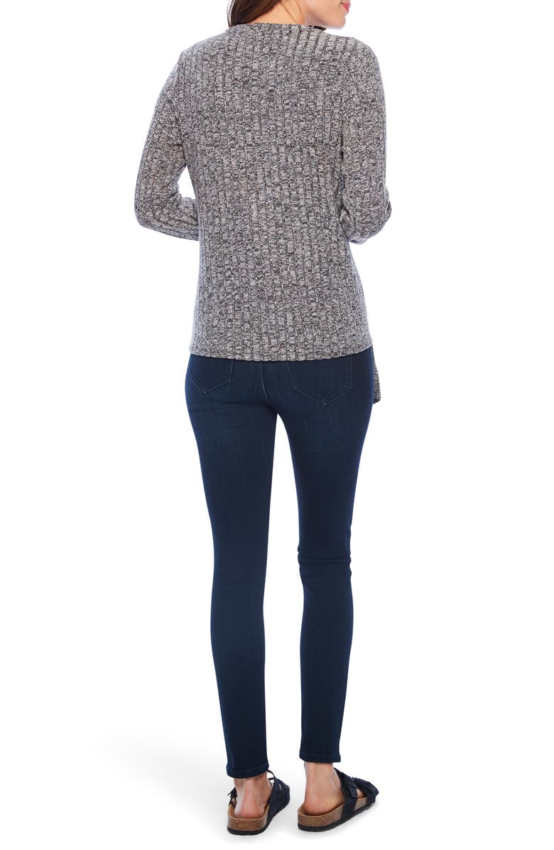 NIC+ZOE Champion Rib Tie Top, Alternate, color,