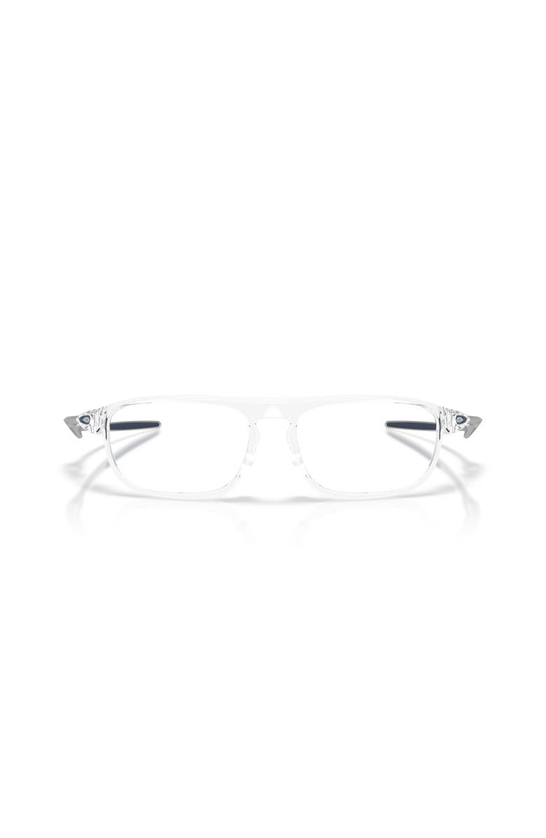 Oakley 53mm Rectangle optical glasses, Alternate, color, Transparent