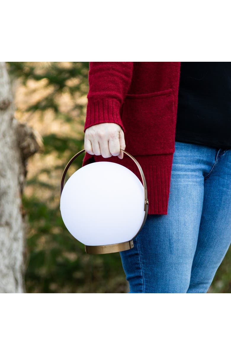 Allsop Home & Garden Moonrise Portable Rechargeable LED Lantern, Alternate, color, Bronzed