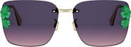 DIOR Clover S2U Oversize Gradient Rimless Square Sunglasses