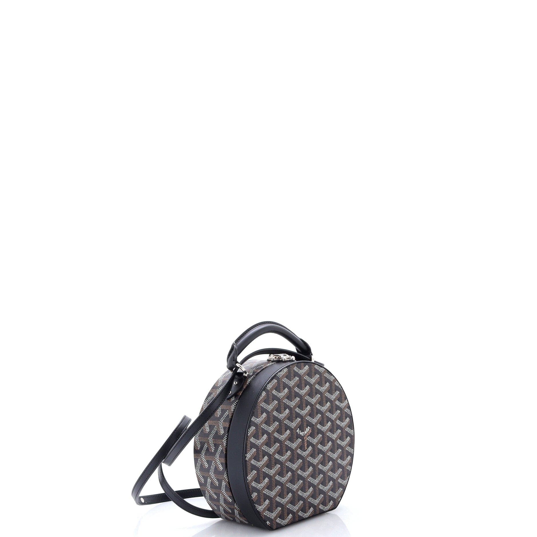 Alto Hatbox Bag Coated Canvas, Alternate, color, Black