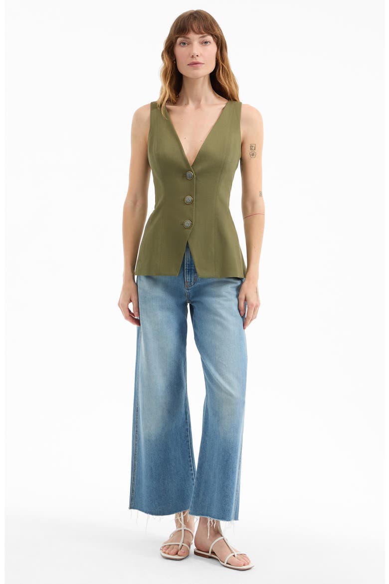 Avalina Vest, Alternate, color, STONE ARMY
