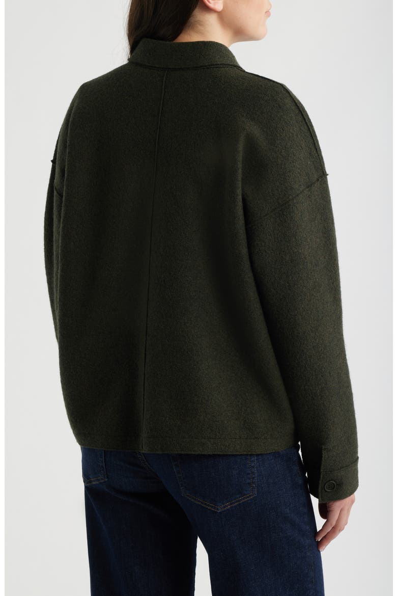 Classic Collar Wool Jacket, Alternate, color, WOODLAND
