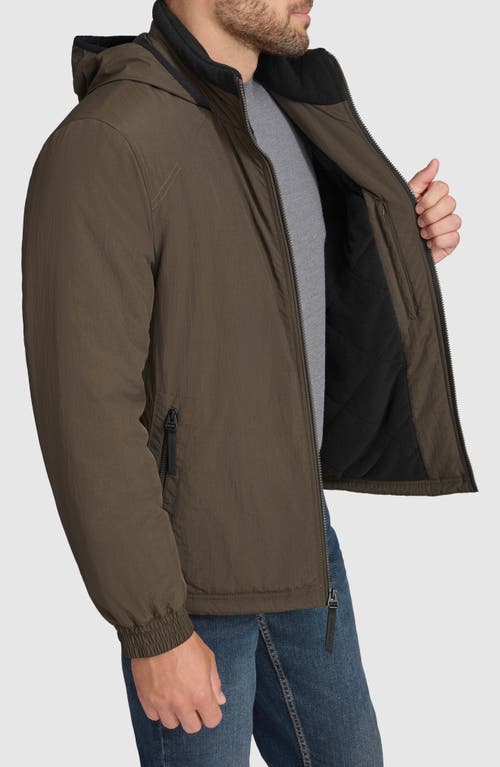 Andrew Marc Gatton Reversible Fleece Jacket In Blue