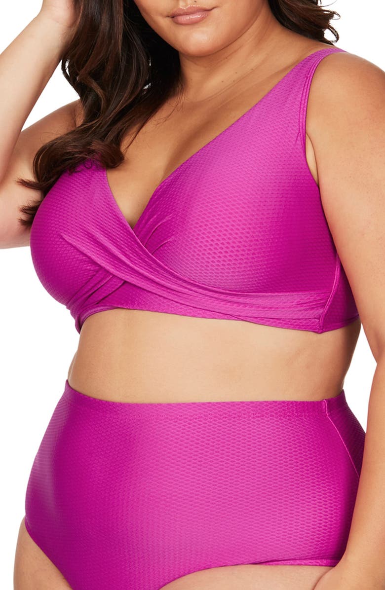 Artesands Serenade Delacroix D-Cup & Up Bikini Top, Alternate, color, Pink