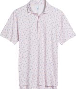 johnnie-O Low Country Crab Print Featherweight Performance Polo